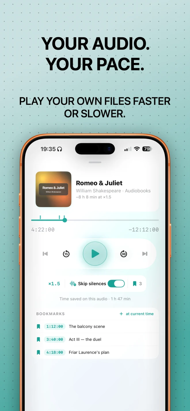 SpeedAudio screenshot 1